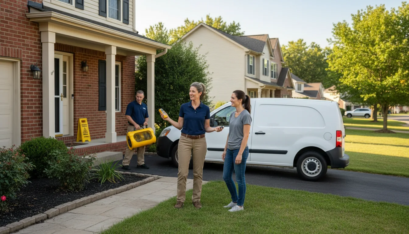 Water restoration image for Water Damage & Restoration Services in Austin, IN